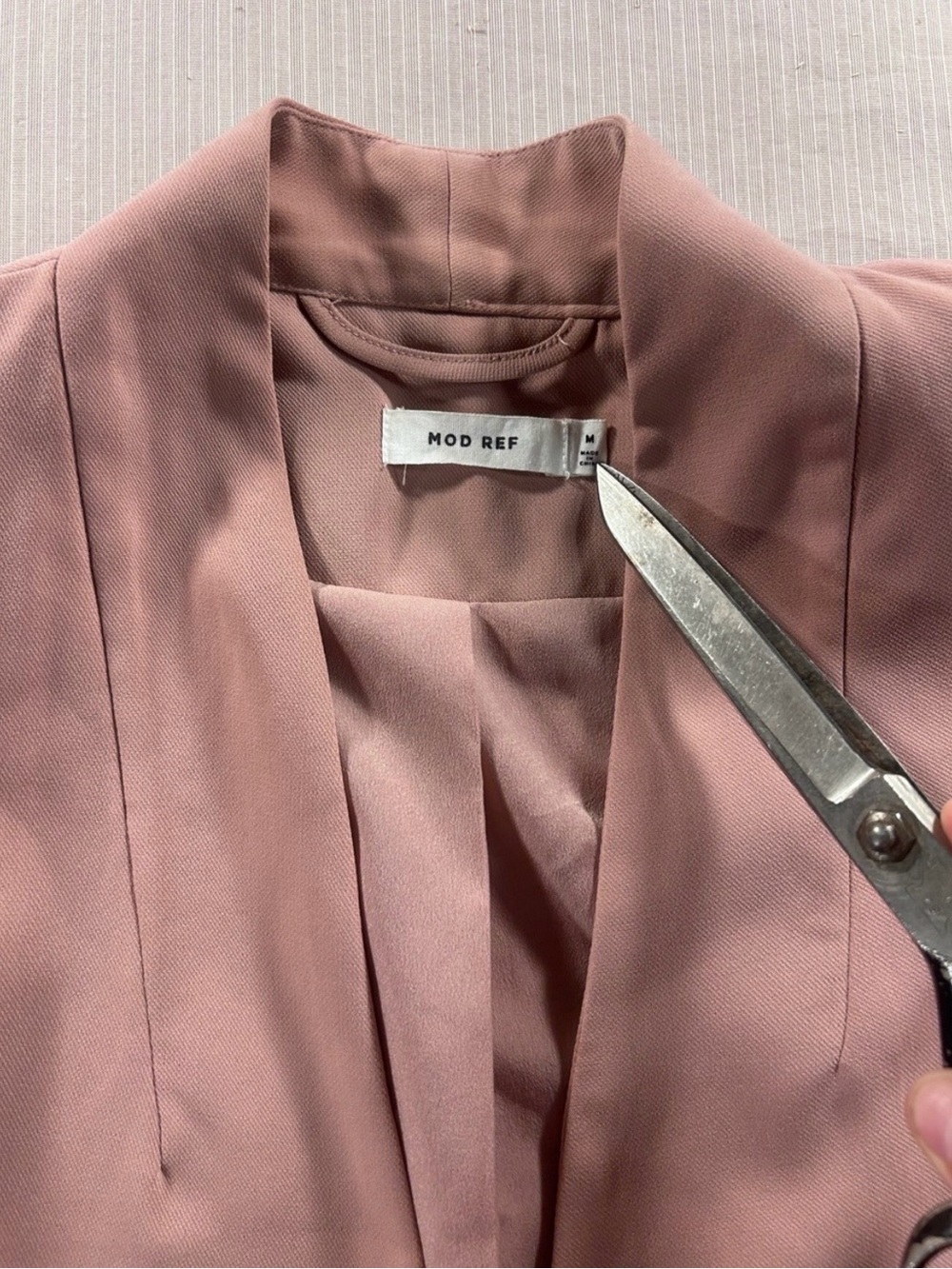 Mod Ref Dusty Rose Open-Front Blazer - Picture 2 of 8
